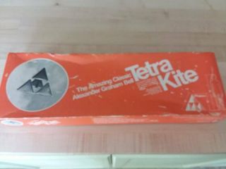Vintage 1973 Classic Alexander Graham Bell Tetra Kite 4 Sail Kite