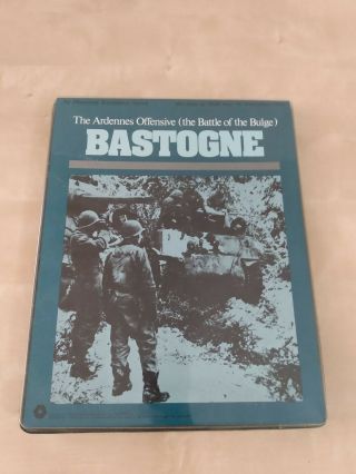 Spi Bastogne (the Ardennes Offensice - Battle Of The Bulge),  Vg,  Incomplete 1969
