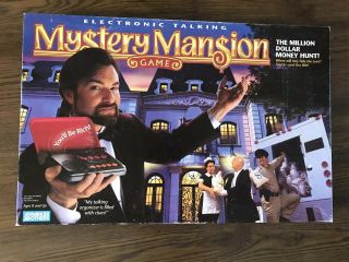 Vintage 1995 Electronic Talking Mystery Mansion Board Game 100 Complete