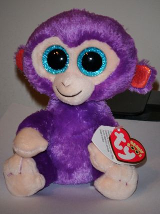 Ty Beanie Boos Grapes The Purple Monkey (6 Inch) Mwmt