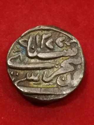 Bhopal State Begum Sultan Shah Jehan 186 Ah 1277 One Rupee Silver Coin