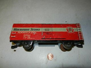 Marx 7 Inch Tin F 37955 Pennsylvania Merchandise Service Boxcar