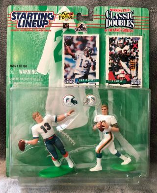 1997 Starting Lineup Classic Doubles Pairs Dan Marino & Bob Griese Dolphins