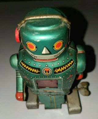 Vintage Japanese Noguchi Nomura Tin Wind Up Spark Robot Toy Yoneya (yone S.  Y. )
