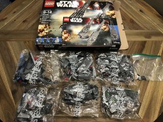 Lego Disney Star Wars 75104 Kylo Rens Command Shuttle Incomplete,  Box