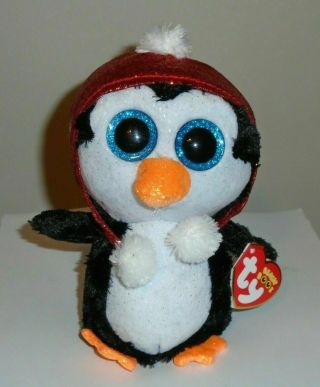 Ty Beanie Boos - Gale The Christmas Holiday Penguin (6 Inch) 2019 In Hand