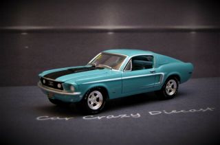 68 1968 Ford Mustang Gt 2,  2 Fastback V8 Muscle Car Limited Ed.  1/64 Collectible