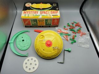 Vintage Marx Toys Mystery Space Ship - Gravity Defying Gyro Power Read