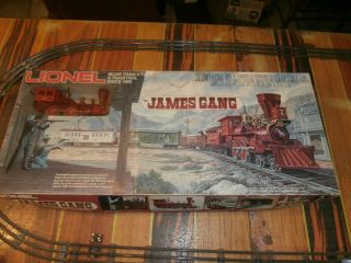 Lionel Train Set James Gang Engine Freight Cars Transformer Track Ready To Run