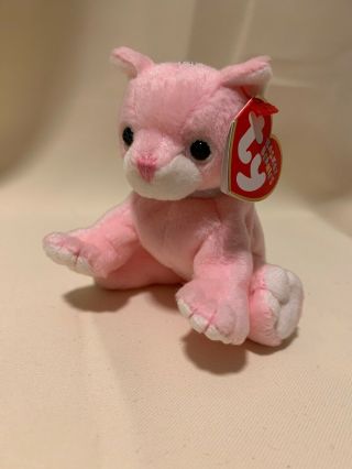 Ty Beanie Basket Baby Carnation The Cat (5 ") Christmas Ornament Decoration Rare