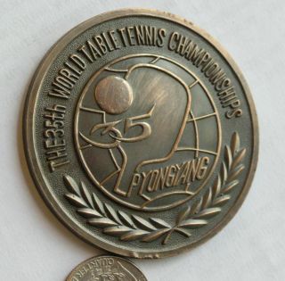 1979.  35th World Table Tennis Championships Pyongyang,  Korea.  Participation Medal
