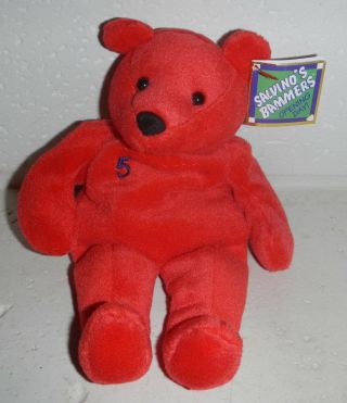 Nwt Boston Red Sox Nomar Garciaparra 5 Bamm Beanos Beanie Baby Plush Bear