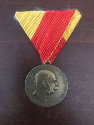 Medal For The Annexation Of Bosnia - Herzegovina 1908 Franz Joseph I Rare