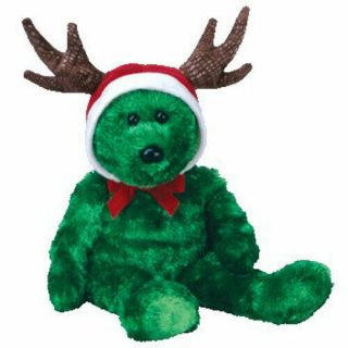 Ty Beanie Buddy - 2002 Holiday Teddy (14 Inch) - Mwmts Stuffed Animal Toy