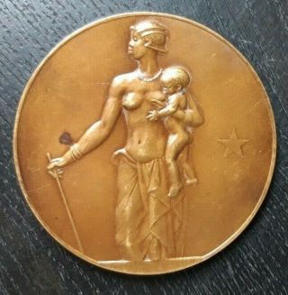 Belgian Congo,  Banque Du Congo Belge,  25 Th Anniversary,  Bronze Medal