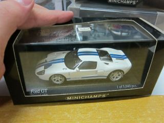 Minichamps - Scale 1/43 - Ford Gt - Diamond White - Mini Toy Car