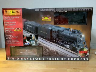 Mth 30 - 4023 - 1 Rail King Pennsylvania 2 - 8 - 0 Keystone Freight Express