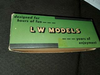 Vintage Ho Scale Lw Models Soo Line Box Car Kit Wood Kit