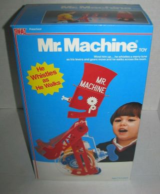 Rare 1987 Ideal Mr Machine Windup Walking Toy Robot Box Only