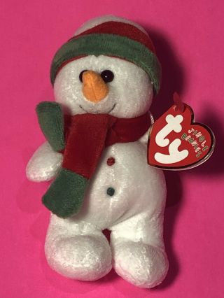 Ty Jingle Beanies Baby Flakesy - The Christmas Snowman