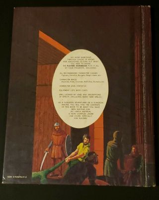 Advanced Dungeons and Dragons Players Handbook by Gary Gygax 1980 Sixth Edition 2