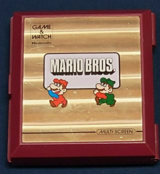 Vintage Nintendo Game & Watch Mario Bros.  Brothers Multiscreen 1988