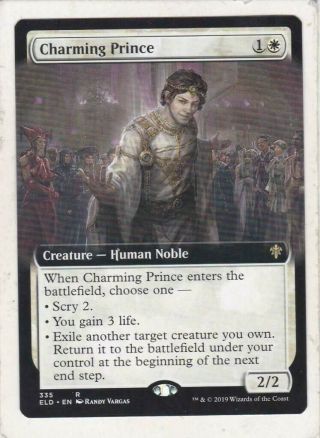 Magic: Mtg: Throne Of Eldraine: Charming Prince (extended Art) Collectors