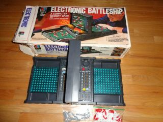 Electronic Battleship Board Game Milton Bradley 1979 Complete,  &