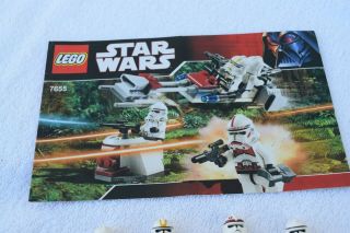 Lego 7655 Star Wars Clone Troopers Battle Pack 100 Complete