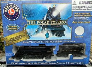 Lionel Polar Express G Gauge Train Set 71 - 11022 Complete All Figures No Bell