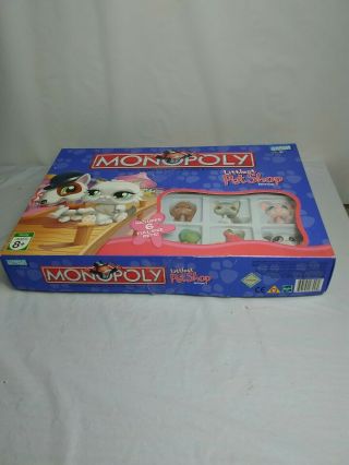 2007 Monopoly Littlest Pet Shop Lps Edition By Parker Brothers Complete