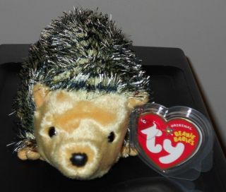 Ty Beanie Baby CHUCKLES the Hedgehog (6 Inch) MWMT 2