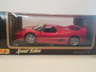 Maisto Special Edition 1995 Ferrari F50 1:18 Scale Die Cast - Red