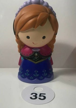 Disney Frozen Anna Bath Toy 5” Figure Anna Cake Topper Pool Beach Toy