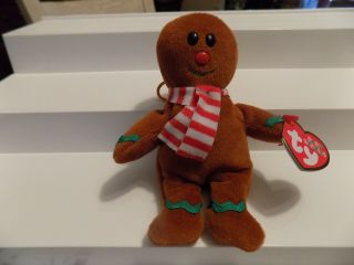 Ty Baby Beanies " Yummy " Gingerbread Boy 5 Inches