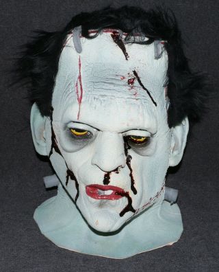 Universal Monsters 1991 Frankenstein Rubber Latex Mask Ucs Adult Size