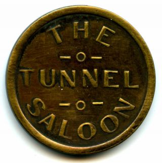 Reno,  Nevada Old Trade Token The Tunnel Saloon Good For One Cigar Or Drink