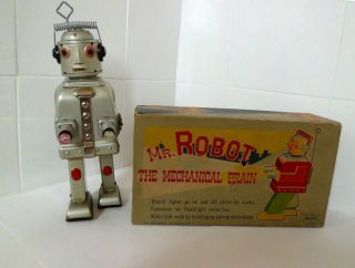 Mr Robot The Mechanical Brain Alps Japan Early Toy Robot Circa 1955 Exib