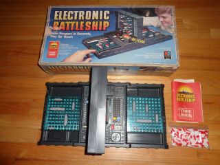 Electronic Battleship Board Game Milton Bradley 1982 Complete,  &