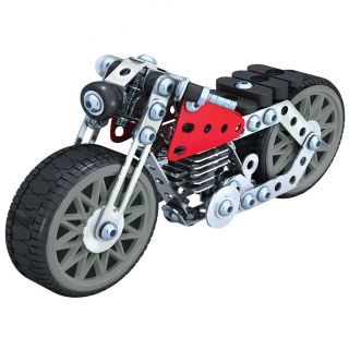 5 Model Steel Set - Build Tractor Robot Drag Racer Motorcycle & Trike 2