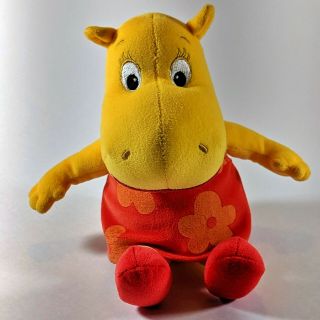 Backyardigans Tasha Hippo Ty Plush 8 " Beanie Baby Nickelodeon Toy Euc Stuffed