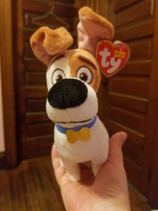 Ty Beanie Babies The Secret Life Of Pets Max 6 Inch Tall,  With Tags