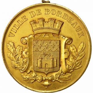 [ 552024] France,  Medal,  Congrès Gastronomique de Bordeaux,  1885,  AU (55 - 58) 2