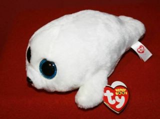 Ty Beanie Babies Boo Icy The Baby Seal 6 " Plush Stuffed Animal Toy 2017