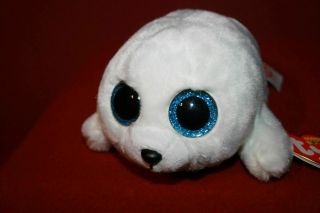 Ty Beanie Babies Boo ICY the Baby Seal 6 