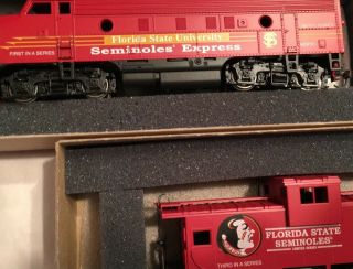 Fsu Model Train Florida State Seminoles Noles Express Wsf1,  Wsf3 Athearn,  Ho Scale