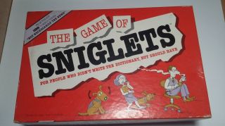 The Game Of Sniglets.  Vintage Board Game From 1989.  Complete
