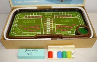 Waco Auto Shooter Craps Dice Table Gambling Set Boxed Boxed Las Vegas
