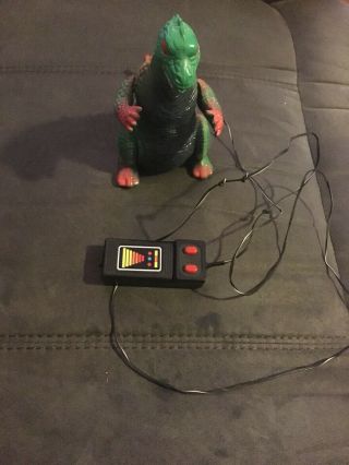 Soma " Godzilla " Walking Dinosaur Toy Remote Controlled 1987 Work Perfect