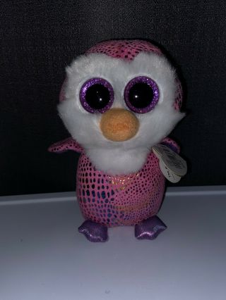 Ty Beanie Boos Patty The Penguin (justice Exclusive) 6 " With Tags